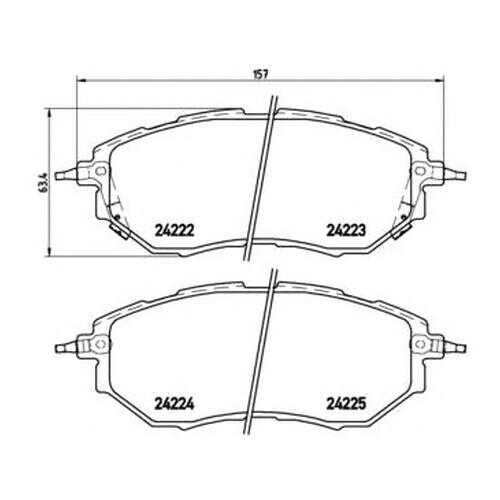 Комплект тормозных колодок Brembo P78017 в Автодоктор