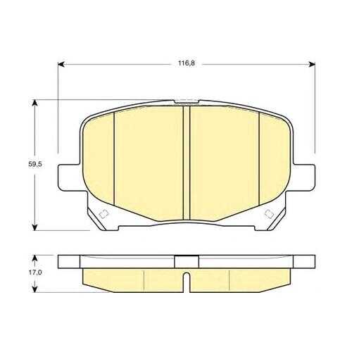 Комплект тормозных колодок Girling 6132489 в Автодоктор