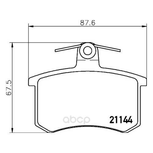 Комплект тормозных колодок Hella 8DB355017951 в Автодоктор