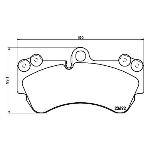 Комплект тормозных колодок Hella 8DB355018701 в Автодоктор