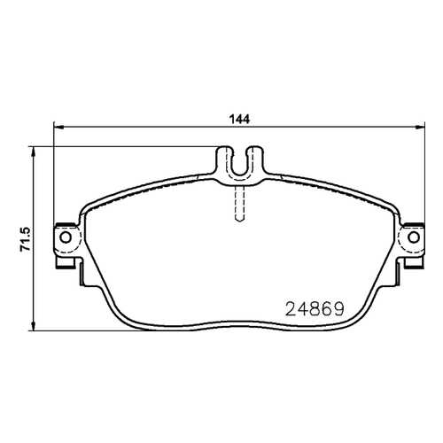 Комплект тормозных колодок Hella 8DB355019721 в Автодоктор