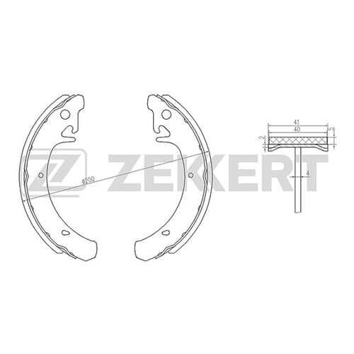 Комплект тормозных колодок ZEKKERT BK-4261 в Автодоктор