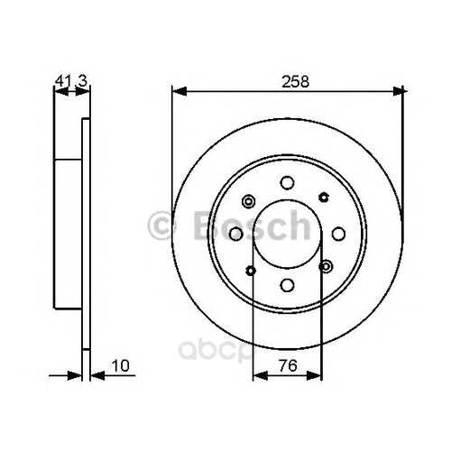 Тормозной диск Bosch 0986479462 задний в Автодоктор