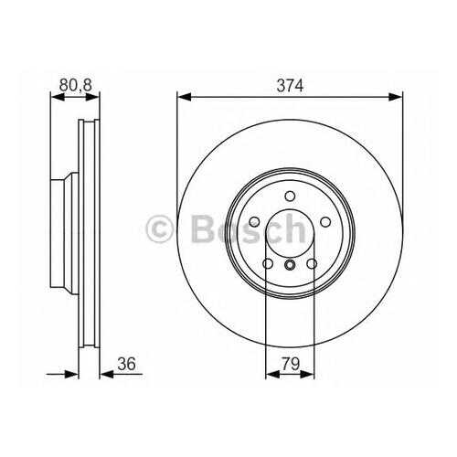 Тормозной диск Bosch 0986479R35 в Автодоктор