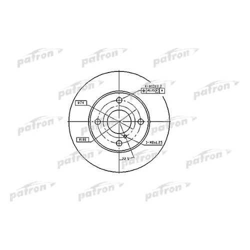 Тормозной диск PATRON PBD2719 в Автодоктор