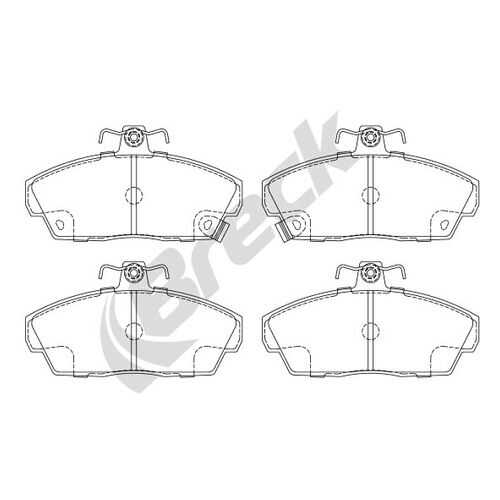 Тормозные колодки дисковые BRECK 215150070210 в Автодоктор