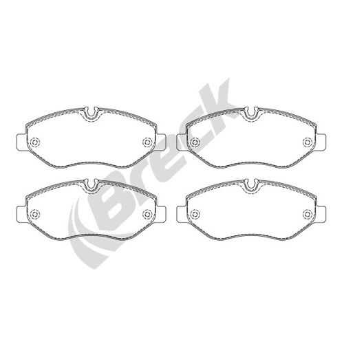 Тормозные колодки дисковые BRECK 291920070300 в Автодоктор