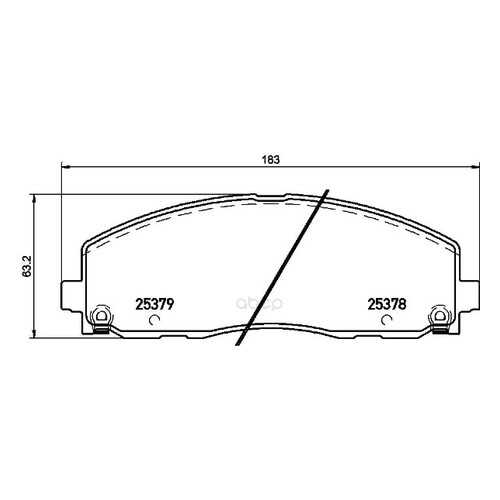 Тормозные колодки дисковые brembo P11035 в Автодоктор