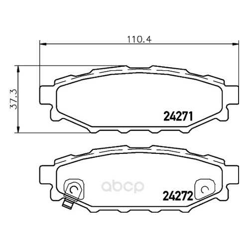 Тормозные колодки дисковые HELLA 8DB355028341 в Автодоктор