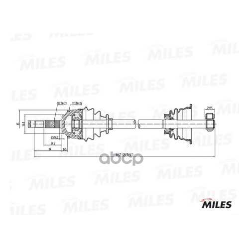 Привод в сборе Miles GC01115 в Автодоктор