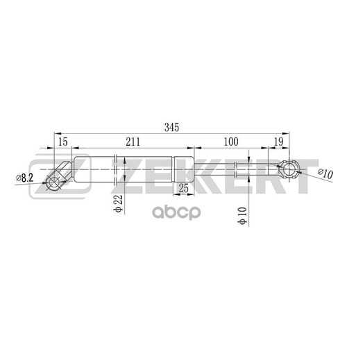 Амортизатор Багажника/капота Zekkert GF1424 в Автодоктор