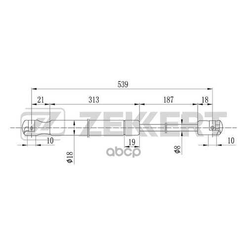 Амортизатор Багажника/капота Zekkert GF1699 в Автодоктор