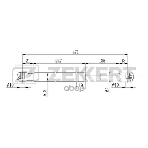 Амортизатор Багажника/капота Zekkert GF2093 в Автодоктор