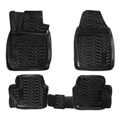 Ковры в салон 3D для Ford Fiesta (Mk VI) (14-) компл. 4 шт., выс. борт, полимер., черн. в Автодоктор
