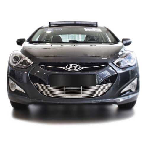 Накладка решетки бампера Fancycar для Hyundai i40 (2011+), нижняя, профиль 6,5 мм, нержаве в Автодоктор