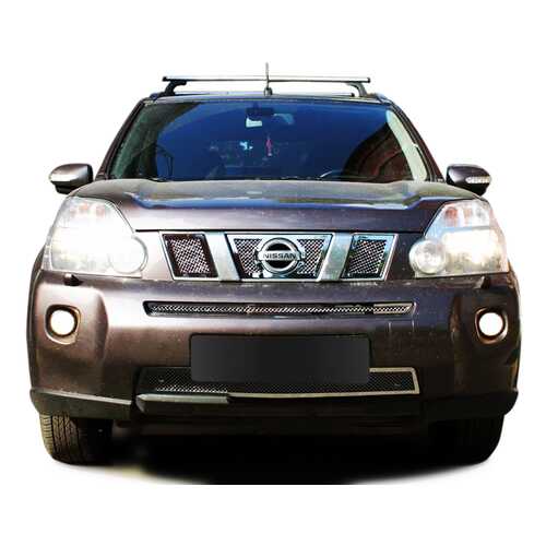 Накладка решетки бампера Fancycar Nissan X-Trail T31, нижняя, сетка 1,5 мм, нерж. сталь в Автодоктор
