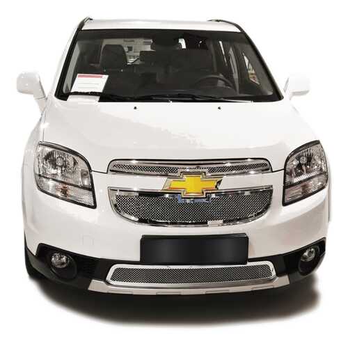 Накладка решетки радиатора Fancycar Chevrolet Orlando , верхняя, сетка 1,5 мм, нерж. сталь в Автодоктор