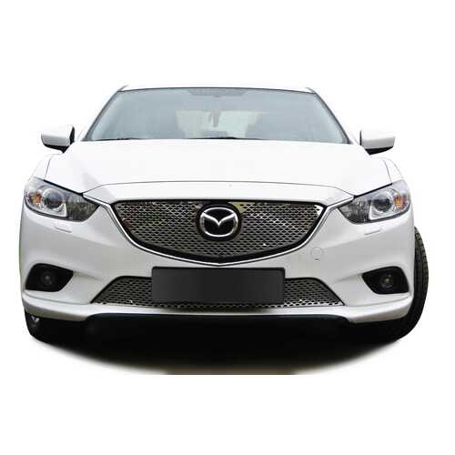 Накладка решетки радиатора Fancycar для Mazda 6 III GJ (2012+), верхняя, лист 1,5 мм, нерж в Автодоктор