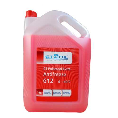 Антифриз GT OIL POLARCOOL EXTRA G12 красный 10кг в Автодоктор