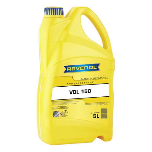 Компрессорное масло RAVENOL Kompressorenoel VDL 150 5л 1330101-005-01-999 в Автодоктор