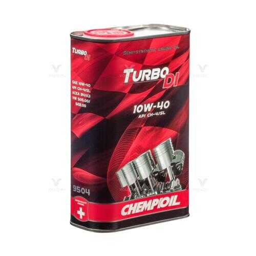 9504 CHEMPIOIL TURBO DI 10W-40 (A3 B3) 1 л. (metal) полусинтетическое моторное масло 10W40 в Автодоктор