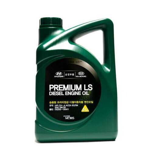 Масло моторное полусинтетическое HYUNDAI/KIA Premium LS Diesel 5W-30 4л 05200-00411 в Автодоктор