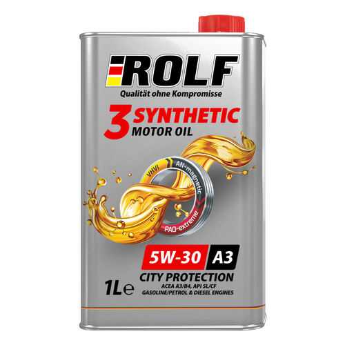 Масло моторное ROLF 3-synthetic 5W-30 ACEA A3/B4 1л в Автодоктор