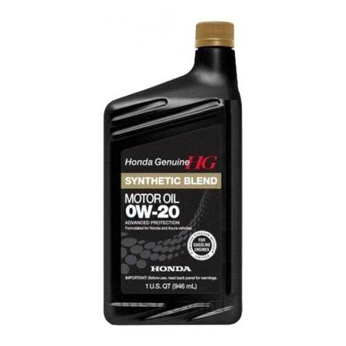 Масло Моторное Синтетическое 946мл - 0w20 Full Synthetic (Sn) HONDA арт. 87989063 в Автодоктор