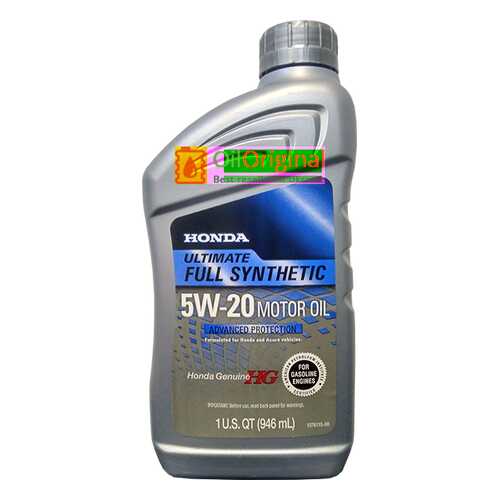 Масло Моторное Синтетическое 946мл - 5w20 Ultimate Full Synthetic (Sn, Gf-5) HONDA арт. 87 в Автодоктор