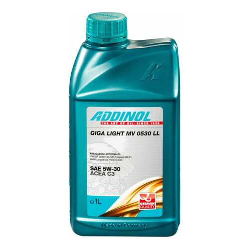 Моторное масло Addinol Giga Light MV 0530 LL 5W-30 1л в Автодоктор