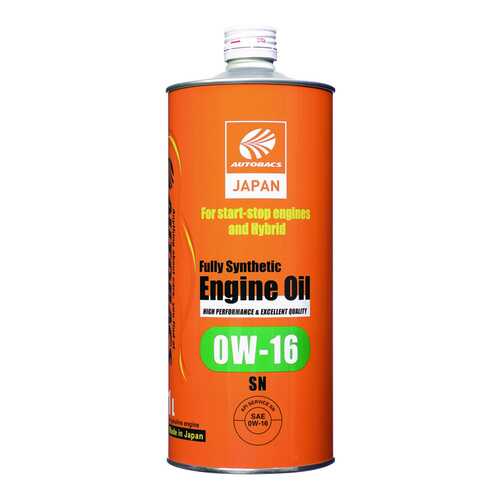 Моторное масло AUTOBACS ENGINE OIL FS 0W16 SN (1л) в Автодоктор