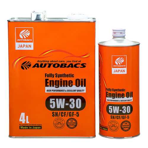 Моторное масло AUTOBACS FS 5W30 SN/CF/GF-5 (комплект) в Автодоктор