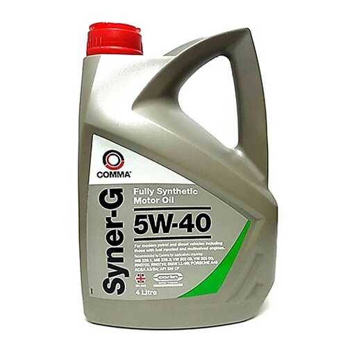 Моторное масло COMMA 5W40 SYNER-G ACEA A3/B4,API SN/CF,MB229.1(3),VW 502.00/505.00 в Автодоктор
