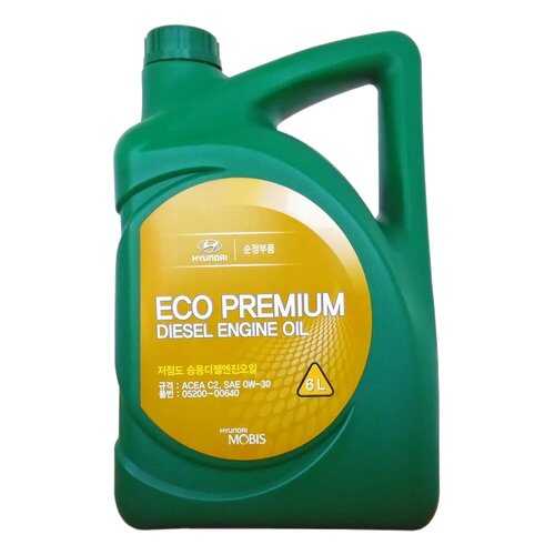 Моторное масло Hyundai Eco Premium Diesel Engine Oil SAE 0W-30 6л в Автодоктор