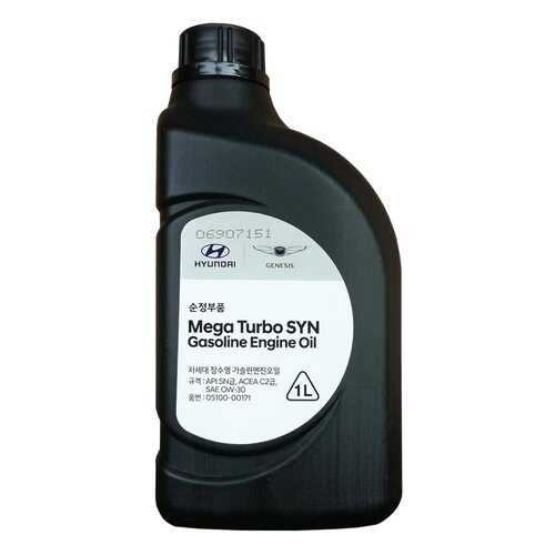 Моторное масло HYUNDAI Mega Turbo SYN Gasoline Engine Oil SAE 0W-30 (1л) в Автодоктор