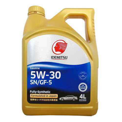 Моторное масло Idemitsu Gasoline Fully-Sinthetic 5W-30 4л в Автодоктор