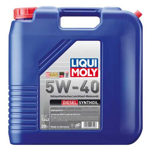 Моторное масло Liqui moly Diesel Synthoil 5W-40 20л в Автодоктор