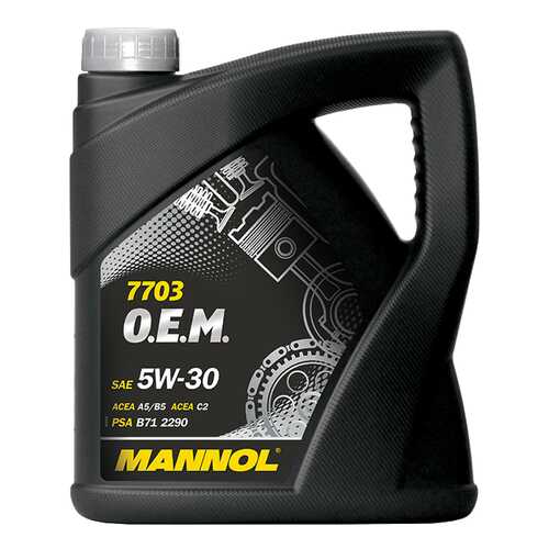 Моторное масло Mannol 7703 O.E.M. 5W-30 4л в Автодоктор