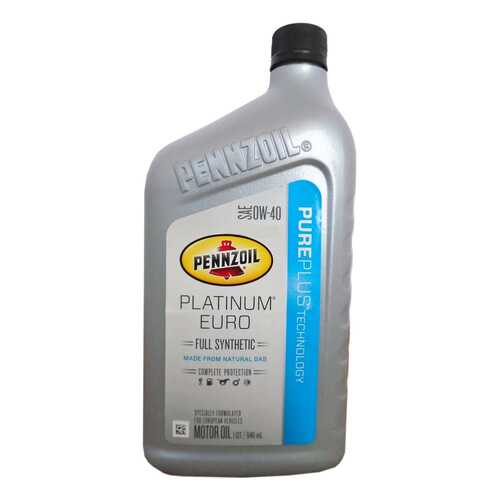 Моторное масло Pennzoil Platinum Euro 0w-40 0,946л в Автодоктор