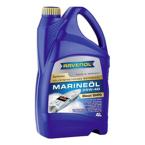 Моторное масло Ravenol Marineoil SHPD 25W-40 4л в Автодок