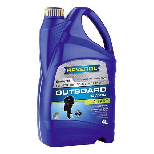 Моторное масло Ravenol Outboardoel 4T SAE 10W-30 4л в Автодоктор