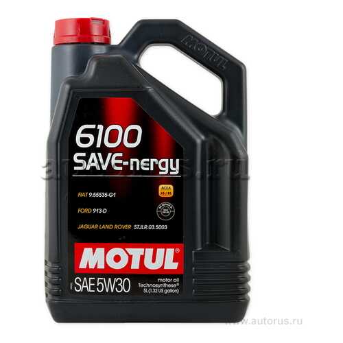 MOTUL 107972 масло моторное motul 6100 syn-nergy 5w30 синтетическое 5 л 107972 в Автодоктор