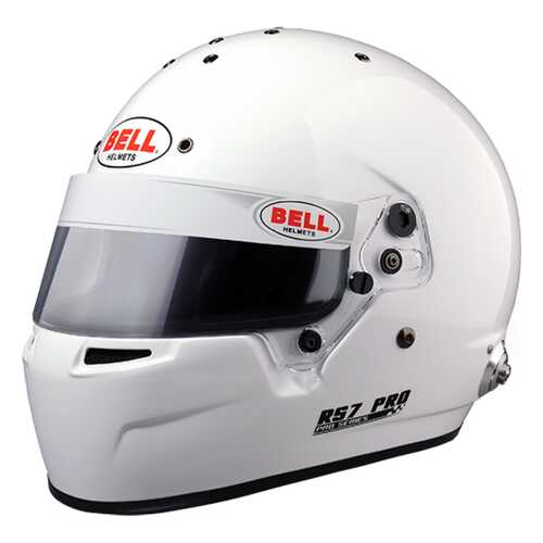 Шлем для автоспорта Bell 1310007 (23100105) закрытый RS7 PRO HANS FIA 8859 белый р 60 в Автодок
