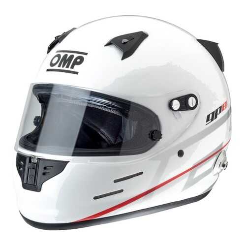 Шлем для автоспорта OMP Racing SC785E020S GP8 EVO закрытый FIA/SNELL HANS белый р S в Автодок