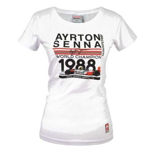 Футболка женская Senna World Champion 1988 McLaren (белый) S Racing Legends AS-ML-18-3160_ в Автодоктор