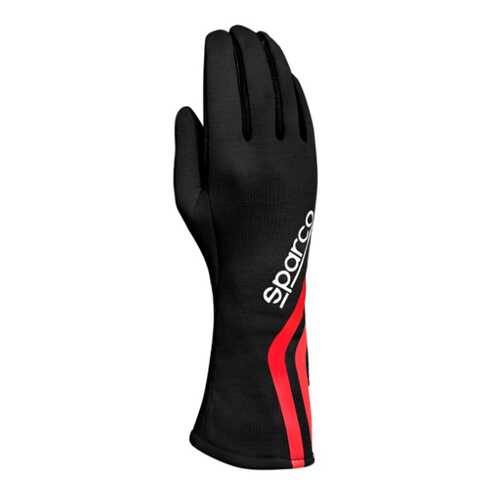 Перчатки для автоспорта Sparco LAND CLASSIC, FIA, чёрный/красный, р-р 9 00135809NRBI в Автодоктор
