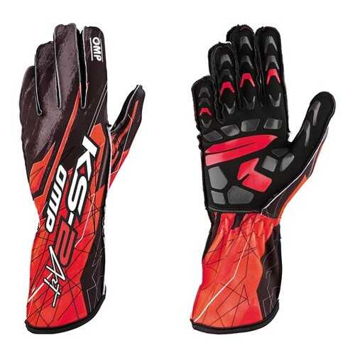 Перчатки для картинга KS-2 ART, чёрный/красный, р-р XL OMP Racing KK02748073XL в Автодоктор